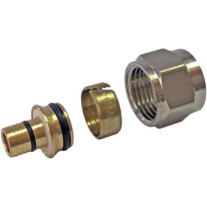Уплотнительные фитинги Stout PEX-AL-PEX стабильная 16х2,6 х 3/4 ЕК