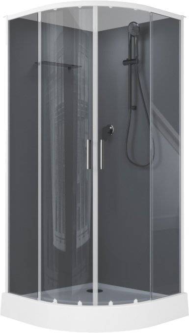 Душевая кабина Aquanet Passion EVO 267254 90x90, профиль хром, стекло тонированное, без крыши