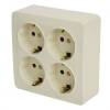 Розетка 4-местная Stekker София 49509