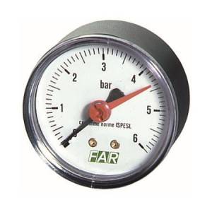 Манометр FAR 1/4 (торцевое соединение) , 0-10 бар, - 20-80 C, O 63 мм