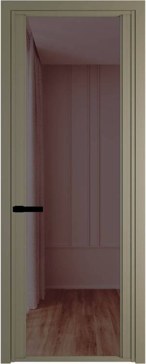 Межкомнатная дверь Profil Doors 2 AGP цвет профиля Шампань, стекло безопасное 6 мм золотистая бронза 700x2000