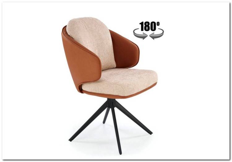 Стул кухонный Halmar K554 V-CH-K/554-KR-BRAZOWY коричневый/бежевый/черный