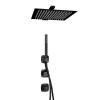 Душевой комплект Wasserkraft Nuthe A9151.264.219.162.327.242.217 с верхней душевой насадкой, черный, встраиваемый, с лейкой