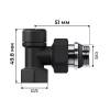 Набор термостатический осевой Royal Thermo Design НС-1640375 1/2" М30х1,5 Черный фото 6
