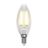 Лампа светодиодная филаментная Uniel Sky Candle LED-C35-6W/NW/E14/CL PLS02WH