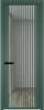 Межкомнатная дверь Profil Doors 3 AGP цвет профиля Зеленый воск, стекло безопасное 6 мм ромб черный 800x2000