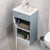 Тумба с раковиной 1MarKa Revo У99085 50 см, белый, серый фото 9