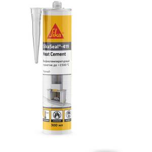 Герметик силикатный Sika SikaSeal-419 Heat Cement для печей и каминов до  +1500 °C 300 мл