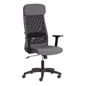 Кресло компьютерное Tetchair Profit 20614 ткань, серый, черный
