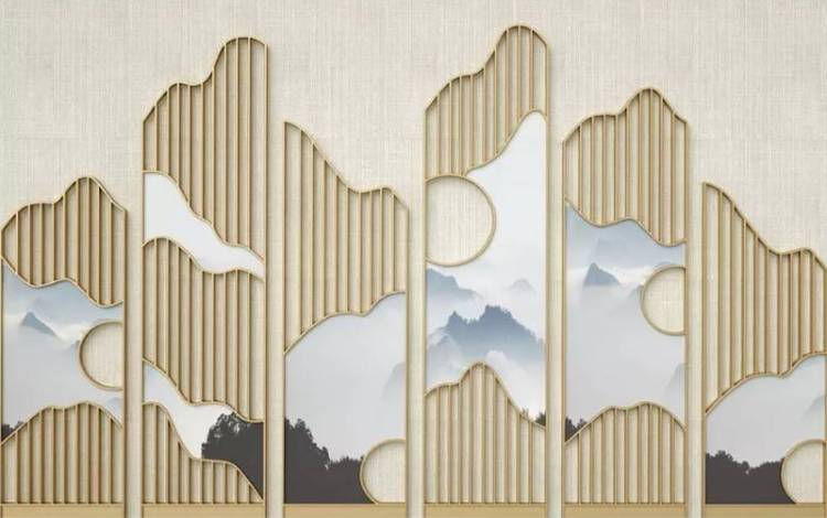 3D Фотообои Artegrafico «Волшебные горы» BL-033 канвас