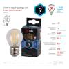 Лампа светодиодная филаментная ЭРА E27 9W 4000K прозрачная F-LED P45-9w-840-E27 Б0047029 фото 4