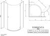 Душевой уголок Radaway Torrenta PDJ 90 стекло графит R фото 5