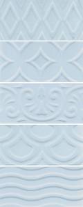 Керамическая плитка Kerama Marazzi Авеллино 16015 голубой структура mix 7.4x15