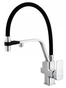 Смеситель для кухни Wonzon & Woghand WW-88458013-CR с гибким изливом и подключением фильтра, хром