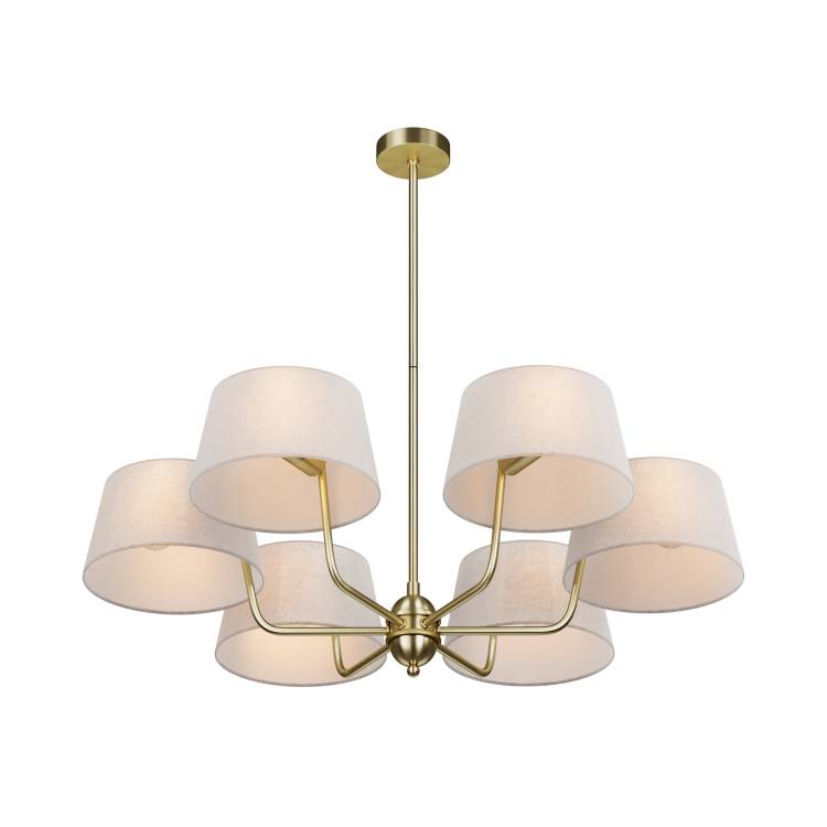 Большая подвесная люстра на штанге Maytoni Modesto MOD360PL-06BS