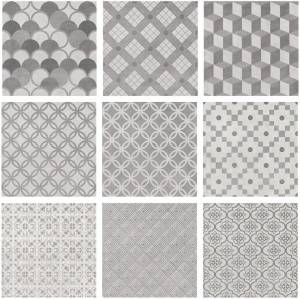 Декор Kerama Marazzi Карнаби-стрит SG1576N орнамент серый 20x20