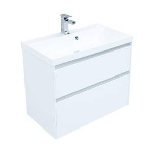 Тумба с раковиной Aquanet Гласс 80
