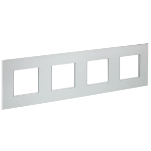 Рамка 4-постовая IEK Skandy SK-M42-M-K23 серебряный