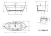Ванна из искусственного камня Plumberia Selection VELOMA 170BO 170x75, белый матовый фото 9