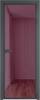 Межкомнатная дверь Profil Doors 1 AX цвет профиля Серая ночь, стекло безопасное 6 мм фиолетовое шпион 800x2000
