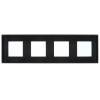 Рамка 4-постовая IEK Skandy SK-M42-G-K02 черный фото 3