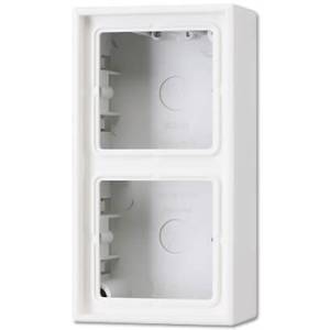 Коробка 2-постовая для накладного монтажа Jung LS 990 белая LS582AWW