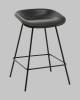Стул полубарный Stool Group Фуриоса AV 461-Pbl-9005(PP) черный, экокожа фото 2
