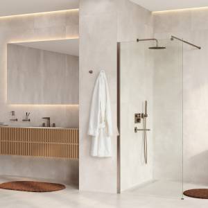 Душевая перегородка Wasserkraft Rur 30W46BN профиль никель, стекло прозрачное, 110x200