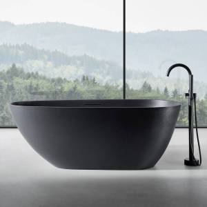 Ванна из искусственного камня Abber Dortmund AM9911B 170x75 черная