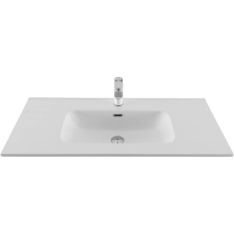 Раковина Aquanet Flat 330426 100 см, белая матовая