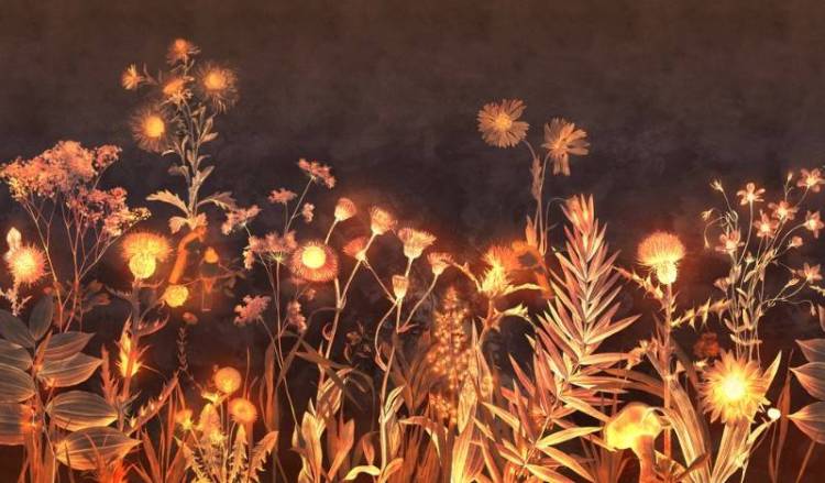 3D Фотообои Artegrafico «Бескрайнее поле в тёплых тонах» HRB-001 канвас