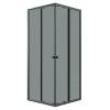 Душевой уголок Niagara Eco NG-1010-14QT профиль черный матовый, стекло тонированное, 100x100x190