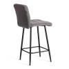 Стул полубарный Tetchair Medeo 24917 серый, велюр фото 3