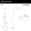 Душевая система WHITECROSS Y Y1254TOPCR хром фото 3