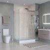 Душевой уголок BelBagno MARINO-2-AH-1-120/100-C-Cr профиль хром, стекло прозрачное, 120x100x195 фото 3