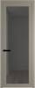 Межкомнатная дверь Profil Doors 1 AGP цвет профиля Никель матовый, стекло безопасное 6 мм тонированное 600x2000