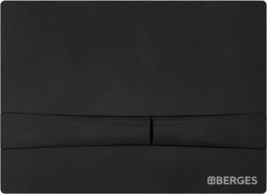 Кнопка смыва Berges Wasserhaus Novum F5 чёрный, матовый