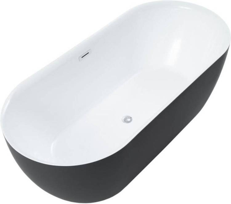 Акриловая ванна Aquanet Delight 170x78 черный матовый
