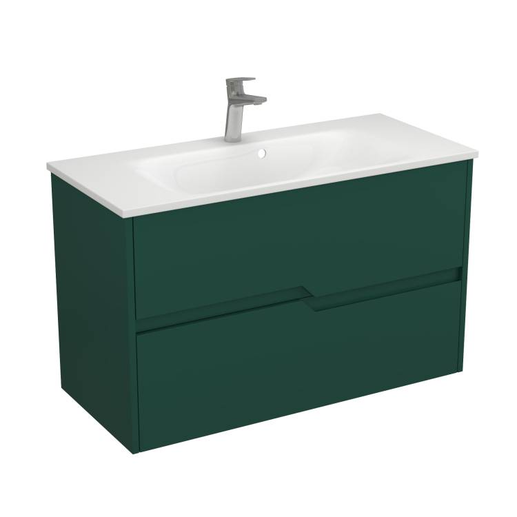 Тумба с раковиной Veneciana Veneto 100 510034 зеленый матовый