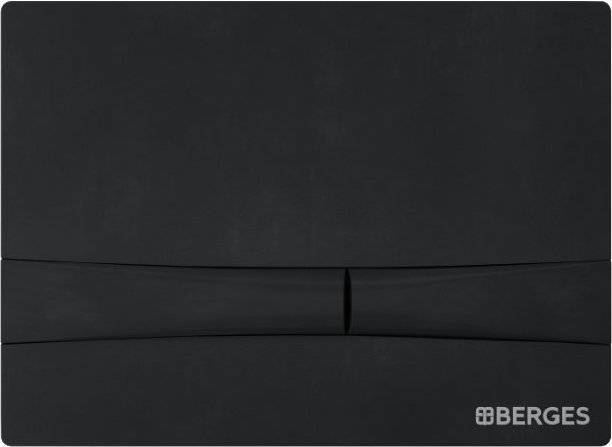 Кнопка смыва Berges Wasserhaus Novum F5 чёрный, матовый