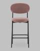 Стул полубарный Stool Group Бриф DD AV 477-C65-9005 (PP) пыльно-розовый, велюр фото 3