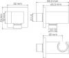 Шланговое подключение Wasserkraft Wiese A186 с держателем для душа фото 2
