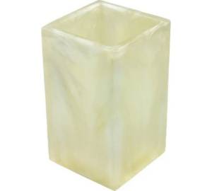 Стакан для зубных щёток Bath Plus Pearl 3W-PRBS-17012-A-TB желтый