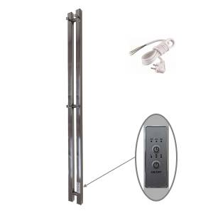 Полотенцесушитель электрический Маргроид Inaro Профильный Inaro-1206-057R 1200х60 правый, скр.монтаж, с крючками