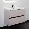 Тумба с раковиной Comforty Селенга-80 00-00021982 серый шелк