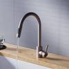 Смеситель для кухни Dorff Logic D3007511 с вытягивающимся изливом, сатин фото 4