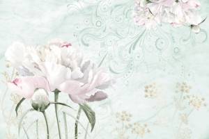3D Фотообои Artegrafico «Нежная композиция с пионами» RC-014 акварель