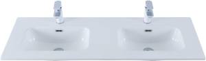 Раковина Aquanet Flat 120 254367 двойная, белый, 120x46.5