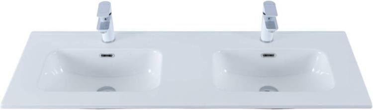Раковина Aquanet Flat 120 254367 двойная, белый, 120x46.5