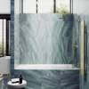 Шторка на ванну MaybahGlass MGV-644-3 40.5x140, поворотная, стекло прозрачное 6 мм, профиль золото фото 3